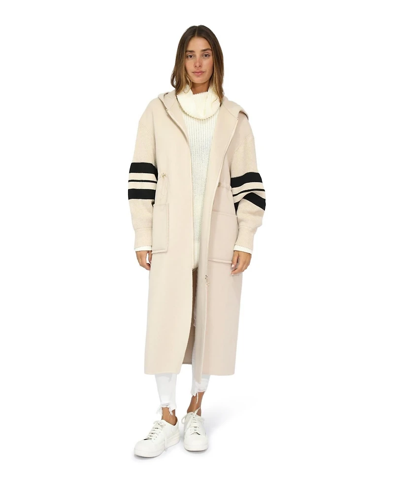Belle & Bloom Women's Cool Kid Hooded Coatigan