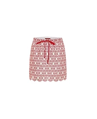 Pcfg Women's The Broderie Anglaise Edit Mini Skirt with Embroidery