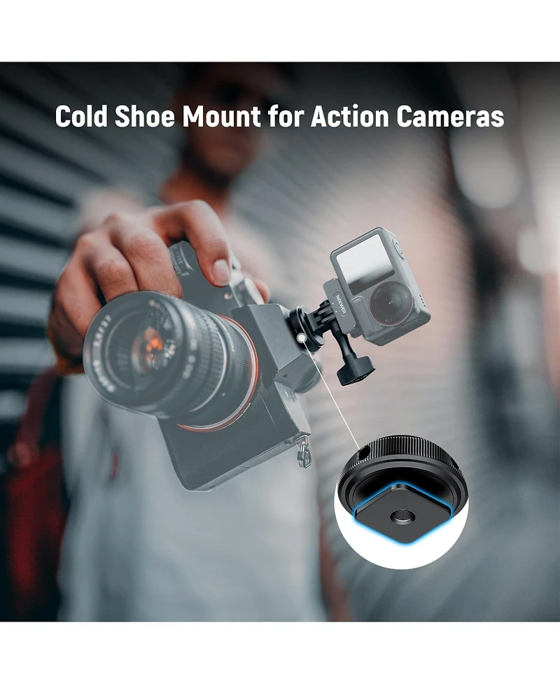 Neewer Gp-63 Camera Mounting Accessory for select GoPro, Dji and Insta360 action cameras
