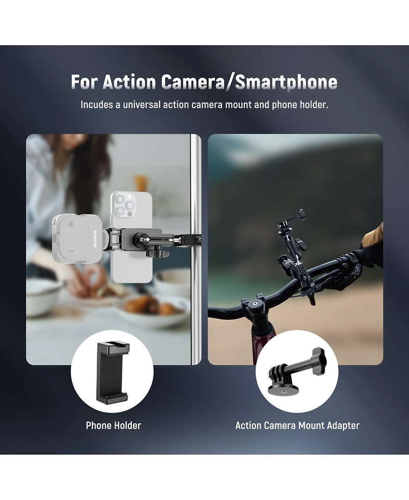 Neewer ST85 Camera Mounting Accessory for select GoPro, Dji and Insta360 action cameras