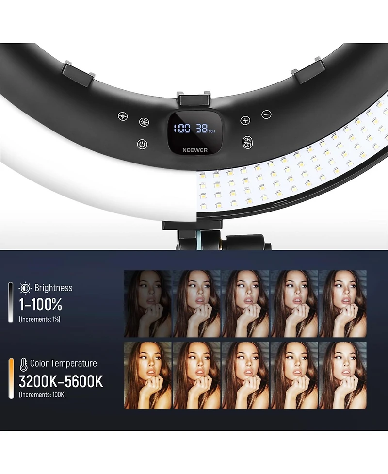 Neewer RP19H Ring Light with 19 Inch for select iPhone models