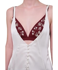 Pcfg Women's The Broderie Anglaise Satin Dress