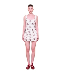 Pcfg Women's The Broderie Anglaise Edit Asymmetric Embroidered Mini Dress