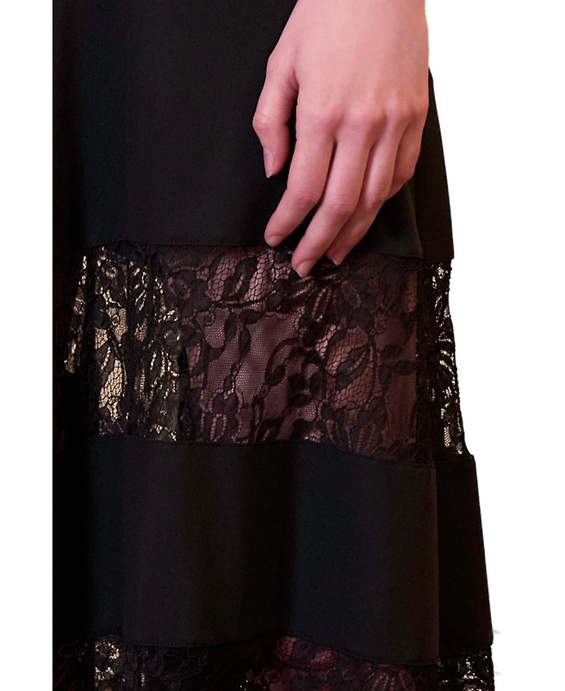 Pcfg Women's Daydreamers Asymmetric Lace Detail Skirt