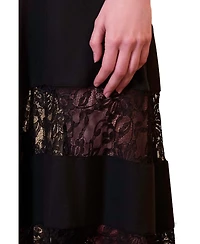 Pcfg Women's Daydreamers Asymmetric Lace Detail Skirt