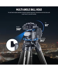 Neewer LT34 Camera Tripod with 22lb, 10kg for Pd