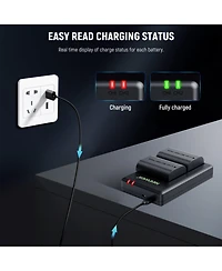 Neewer Lp-E6P Camera Battery and Charging Accessory with 2200mAh for Canon Eos R5II/R5/R6/R7/5DIV/6D/7D/60D/70D/80D/90D