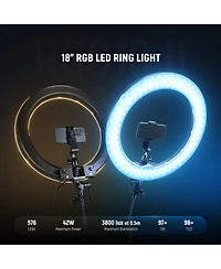 Neewer Rgb18 Ring Light with 18 Inch, 42W, RGB for select iPhone models