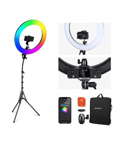 Neewer Rgb18 Ring Light with 18 Inch, 42W, RGB for select iPhone models