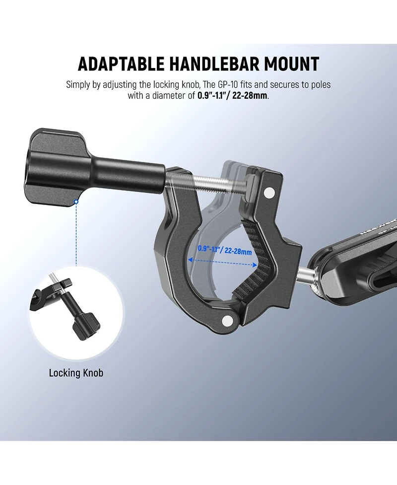 Neewer Camera Mounting Accessory for select GoPro, Dji and Insta360 action cameras