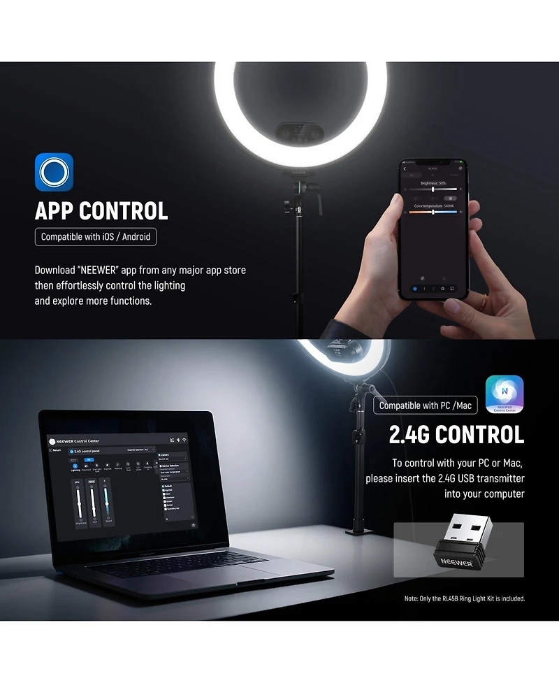 Neewer RL45B Ring Light