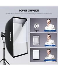 Neewer NS16S Softbox with 24inchfor Godox Aputure 120d Video Lights Q4 Studio Flash