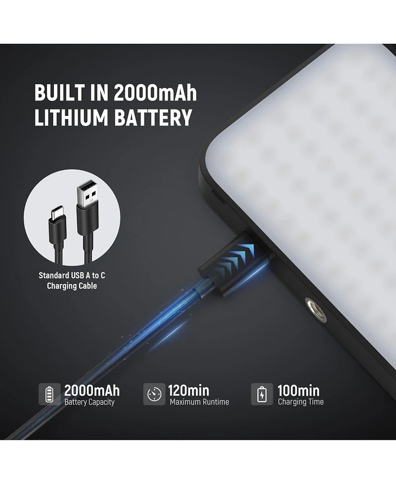 Neewer N15 Led Video Light with 2000mAh, 9000K, CRI80 for select iPhone models