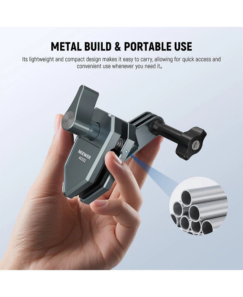 Neewer AC032 Camera Mounting Accessory for select GoPro, Dji and Insta360 action cameras