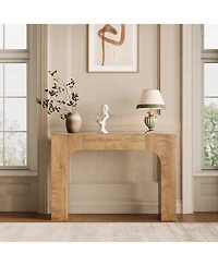 homfan 47 Inch Slim Farmhouse Console Table, Narrow Wooden Entryway Table, Space-Saving Hallway Furniture, Ideal Behind Sofa or in Foyer
