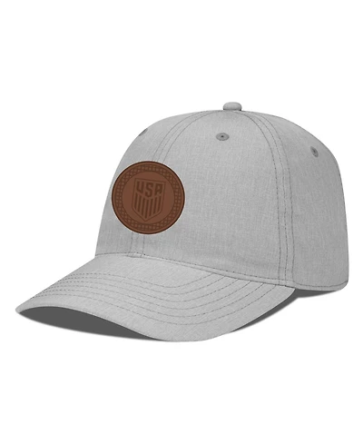 LevelWear Men's Heather Gray Usmnt Idol Periscope Stretch-Snap Adjustable Hat