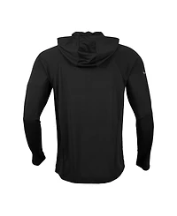 LevelWear Men's Black Usmnt Zander Quarter-Zip Pullover Hoodie