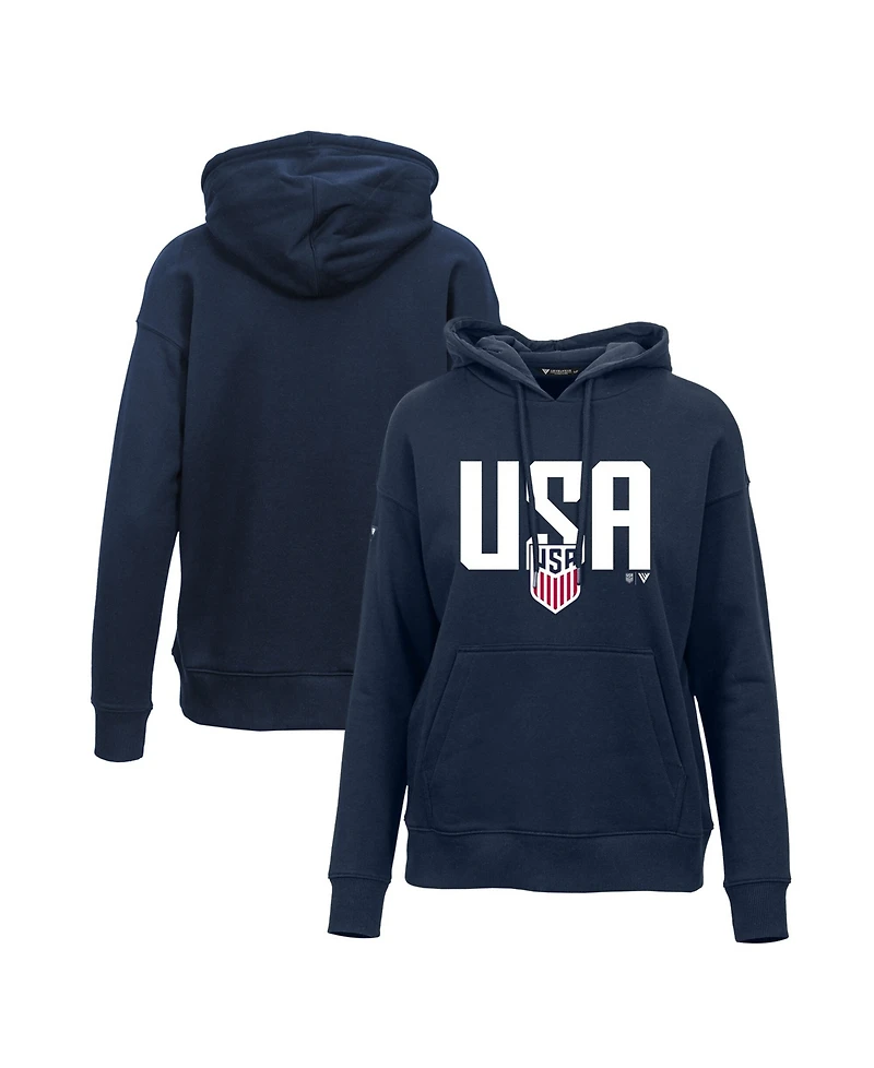 LevelWear Women's Navy Usmnt Podium Mascot Pullover Hoodie
