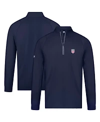 LevelWear Men's Navy Usmnt Theory Quarter-Zip Pullover Sweatshirt