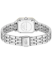 Lacoste Women's Quartz Parisienne Silver-Tone Stainless Steel Bracelet Watch 22.8mm