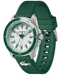 Lacoste Men's Quartz Capbreton Green Silicone Strap Watch 43mm