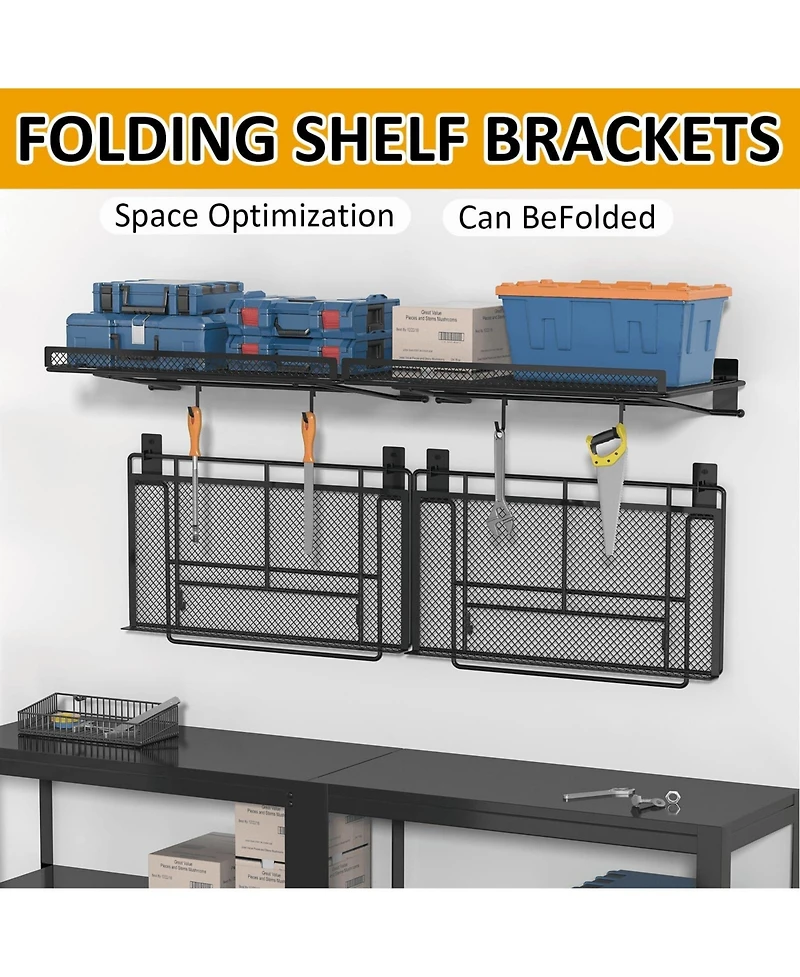 Xdovet Wall Mounted Storage Shelves 4 Pack