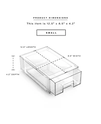 Xdovet Stackable Storage Drawers Bathroom Organizer Cabinet
