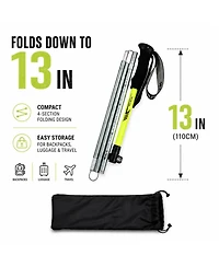 Ayamaya Collapsible Trekking Poles 110cm - Lightweight Folding Hiking Poles