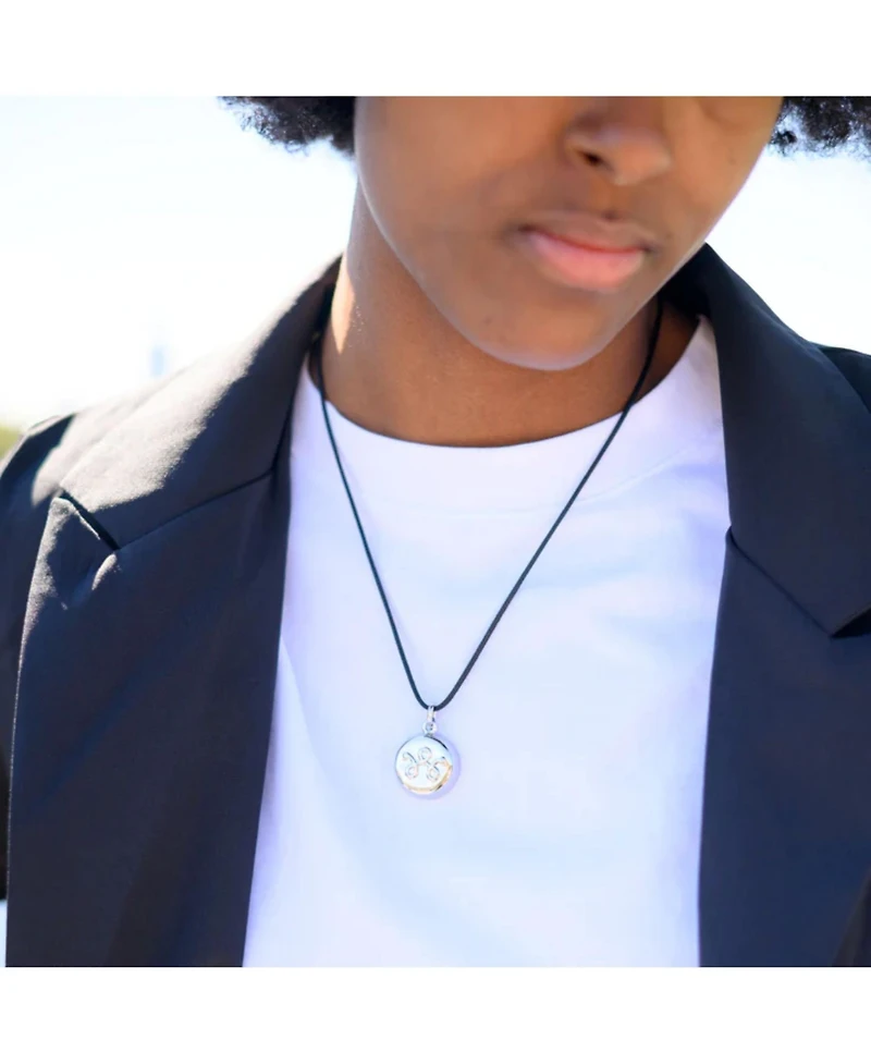 InvisaWear Silver Leather Necklace