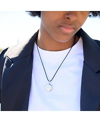 InvisaWear Silver Leather Necklace