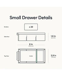Xdovet Drawer Cabinet Stackable Organizer Hardware Beads Bricks Office Craft