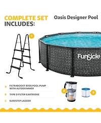 Funsicle 12' x 36" Oasis Designer Round Above Ground Pool