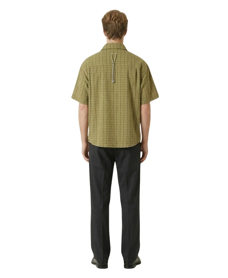 Modenaire Men's Plaid Short-Sleeve Button-Front Shirt