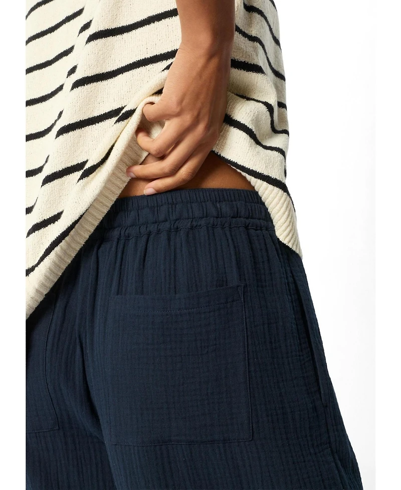 Whistles Women's 100% Cotton Wide Leg Trousers