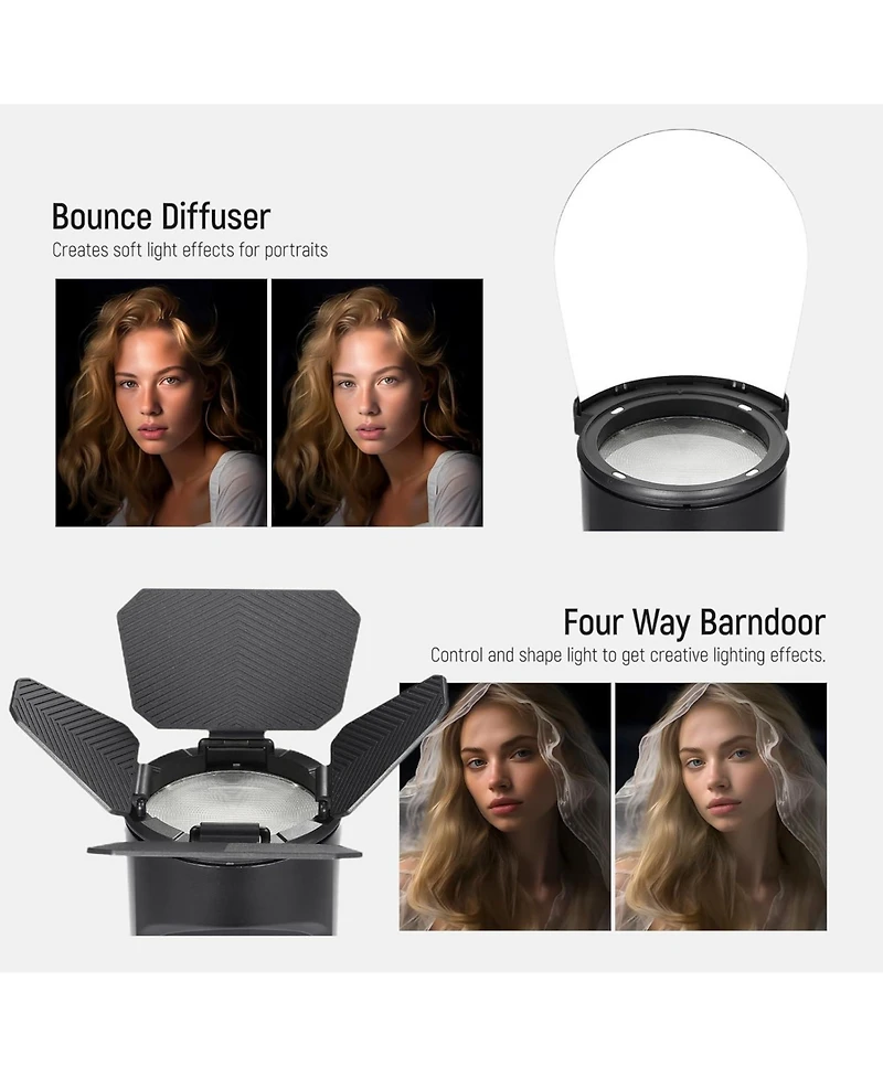 Neewer Q200 Camera Flash for Godox V1 and V100