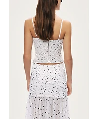 Nocturne Women's Printed Chiffon Bustier