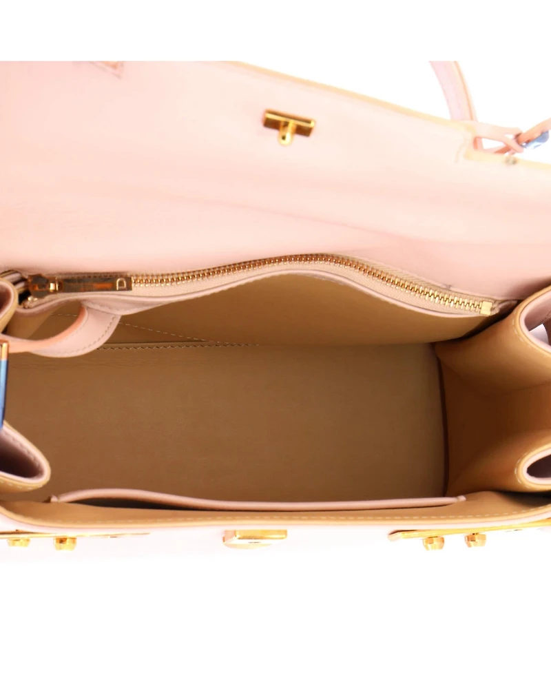 Pre-Owned Delvaux Mm Tempete Top Handle Bag Leather