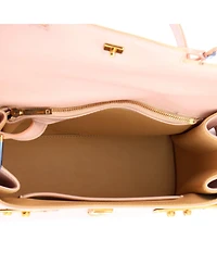 Pre-Owned Delvaux Mm Tempete Top Handle Bag Leather