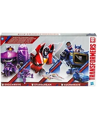 Transformers Commander Class Shockwave, Starscream and Soundwave Decepticon Commander 3-Pack Generations War for Cybertron