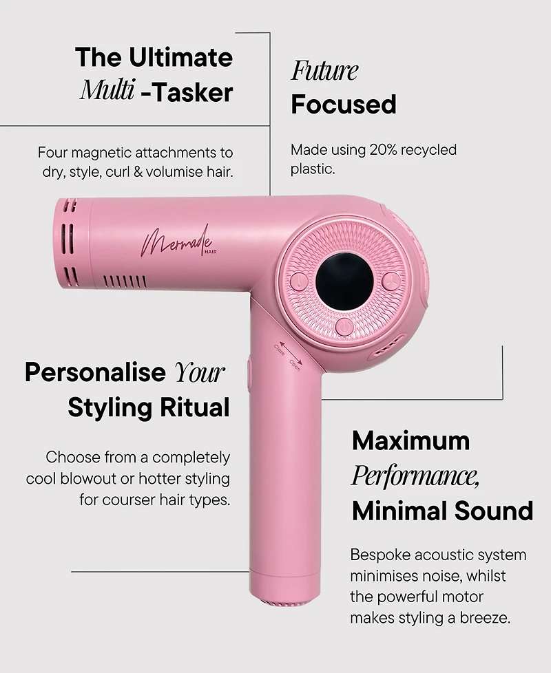 Mermade M Ionic Hair Dryer Kit