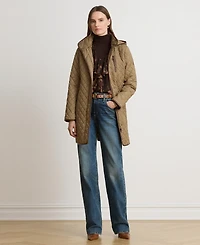 Lauren Ralph Women's Hooded Quilted Coat