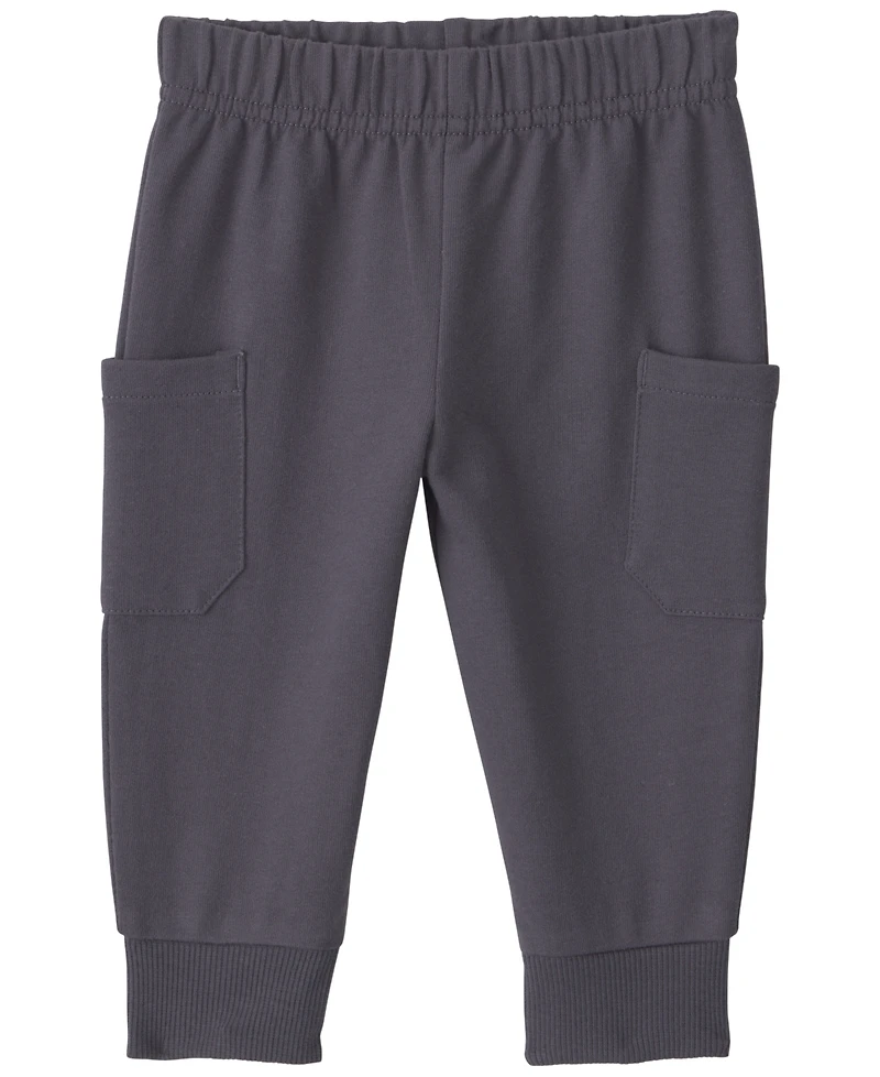 Carter's Boys' Plaid Fleece Layering Short-Sleeve Bodysuit, Shacket and Pants, 3-Piece Set