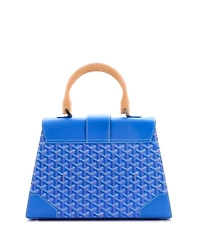 Pre-Owned Goyard Mm Saigon Top Handle Bag Coated Canvas with Leather