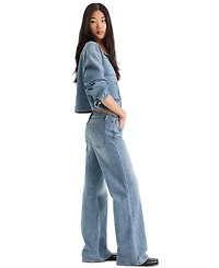 Good American Women's Ghost Waist Low Loose Jeans