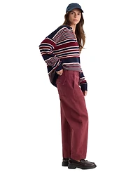 Good American Women's Vintage Mid-Rise Barrel Ankle Jeans