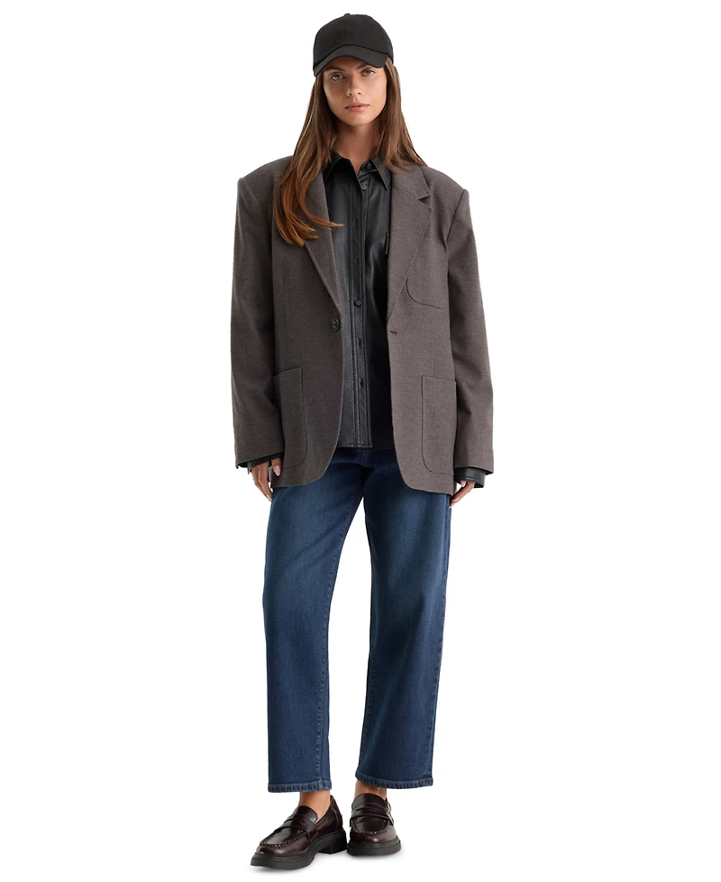 Good American Women's Vintage Curved Barrel Ankle Jeans