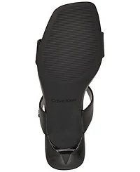 Calvin Klein Women's Danetta Square Toe Slip-On Dress Sandals