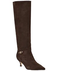 Calvin Klein Women's Serray Tall Suede Pointed Toe Boots
