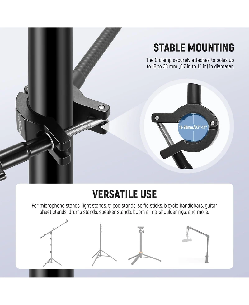Neewer MS009 Photography Light Stand for select iPhone and Android mobile devices