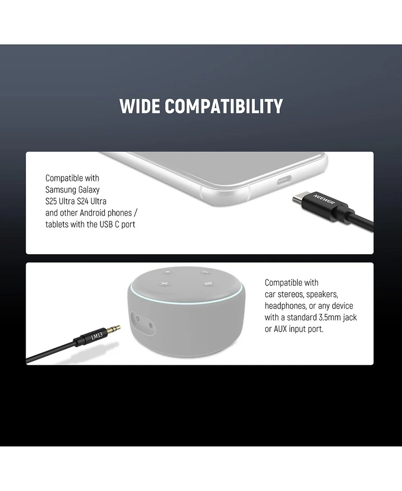 Neewer LM13 Camera and Photo Accessory with 3.3ft, 2 in, Usb C for select iPhone and Android mobile devices